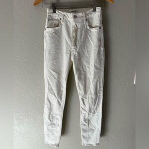 AGOLDE White High-Rise Skinny Jeans Size 25